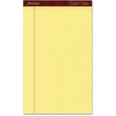 Tops Products 8.5 x 14 in. Gold Fibre Pads - Canary 20030